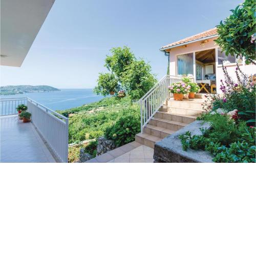Amazing Apartment In Orasac With House Sea View