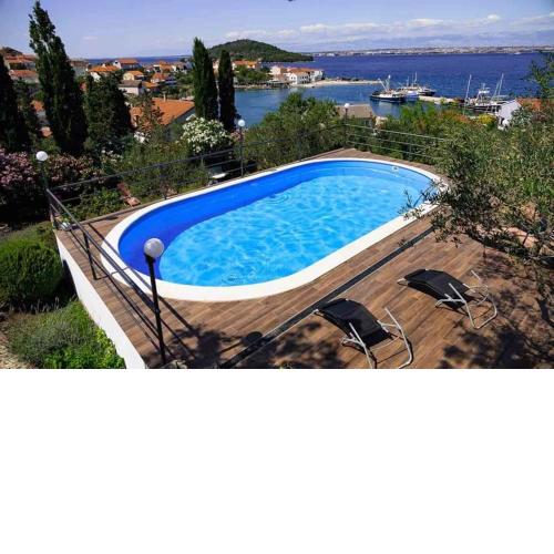 Apartment in Kali with sea view, balcony, air conditioning, Wi-Fi (4566-1)