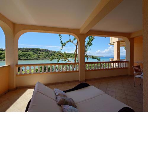 Apartment in Kampor with sea view, balcony, air conditioning, WiFi (4838-1)