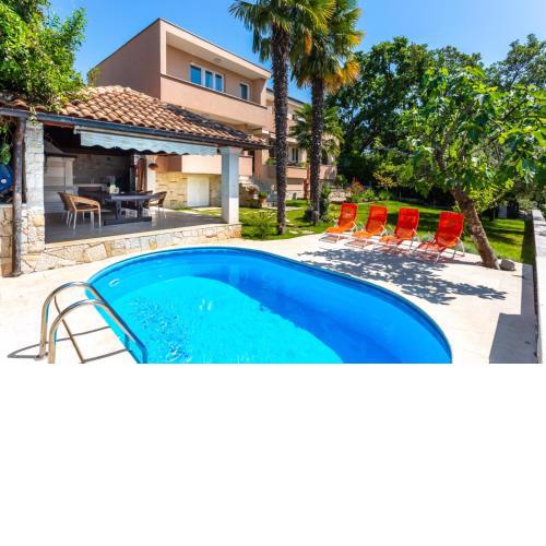 Apartment in Njivice with sea view, balcony, air conditioning, WiFi (4930-1)