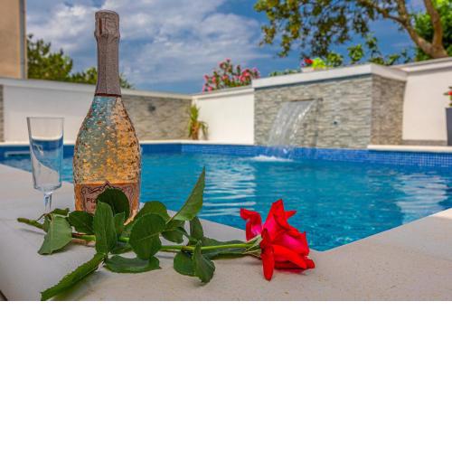 Holiday home Dusak with swimming pool and jacuzzi