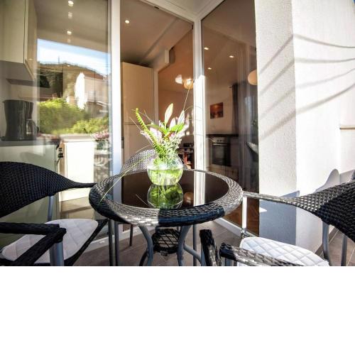 Luxury apartment with private balcony