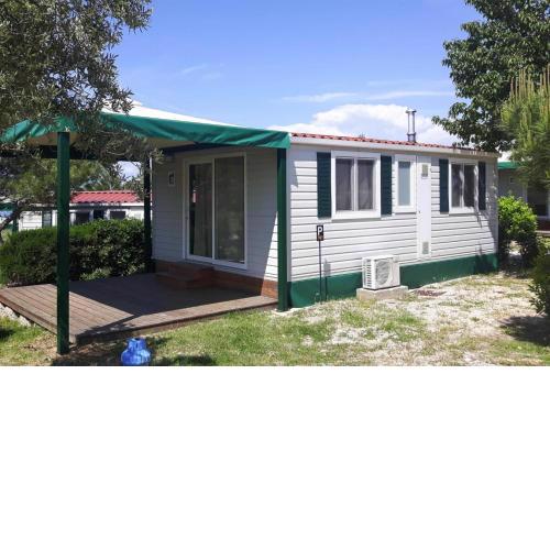 Mobile Homes in Camp Kovacine Cres with long pebble beach
