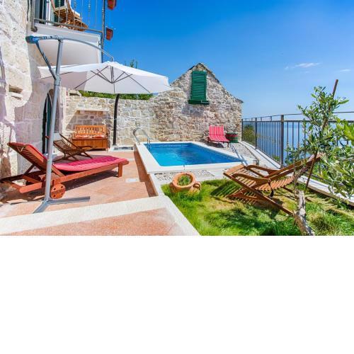 Villa Andrea in Brela, private pool